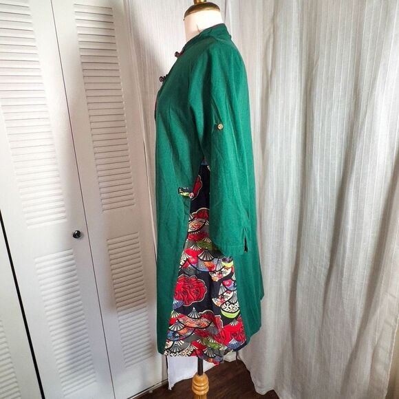 Menina | Women’s | Dresses | M | Rustic Boutique Mini Hunter Green Boho Chic Lon - Picture 3 of 6